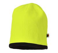 Portwest Gorro Reversible De Alta Visibilidad Beanie, Color: Amarillo/Negro, HA14YBR