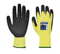 Portwest Guante Anti-Corte, Con Pu, Vis-Tex, Tamaño: L, Color: Amarillo/Negro, A625Y8RL