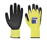 Portwest Guante Anti-Corte, Con Pu, Vis-Tex, Tamaño: M, Color: Amarillo/Negro, A625Y8RM