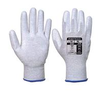 Portwest Guante Antiestático Con La Palma Cubierta Con Pu, Tamaño: XL, Color: Gris, A199GRRXL