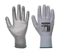 Portwest Guante Con Palma De Pu, Tamaño: L, Color: Gris, A120GRRL