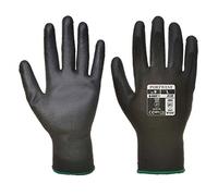 Portwest Guante Con Palma De Pu, Tamaño: S, Color: Negro, A120BKRS