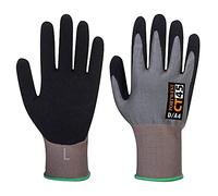 Portwest Guante Ct300 Hr18 Resistente A Cortes De Esponja De Nitrilo, Tamaño: S, Color: Gris/Negro, CT45G8RS