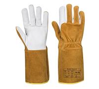 Portwest Guante De Soldadura Tig Ultra, Tamaño: L, Color: Marrón, A521BRRL