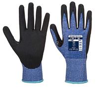 Portwest Guante Dexti Cut Ultra, Tamaño: S, Color: Azul/Negro, AP52B8RS