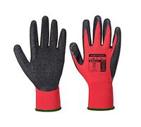 Portwest Guante Flex Grip Látex, Tamaño: M, Color: Rojo/Negro, A174R8RM