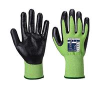 Portwest Guante Green Cut, Con Espuma De Nitrilo, Tamaño: S, Color: Verde/Negro, A645E8RS