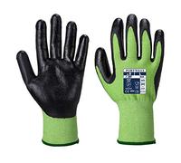 Portwest Guante Green Cut, Con Espuma De Nitrilo, Tamaño: XL, Color: Verde/Negro, A645E8RXL