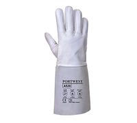 Portwest Guante Premium Soldadura Tig, Tamaño: XXL, Color: Gris, A520GRRXXL