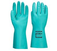 Portwest Guante Químico Nitrosafe Plus, Tamaño: L, Color: Verde, A812GNRL