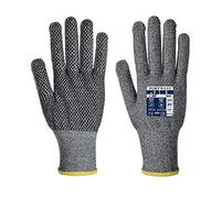 Portwest Guante Sabre-Dot, Tamaño: M, Color: Gris, A640G7RM