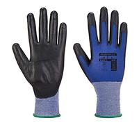 Portwest Guante Senti-Flex , Tamaño: S, Color: Azul/Negro, A360B8RS