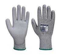Portwest Guante Vending Anti-Corte Mr, Con La Palma Cubierta Con Pu, Tamaño: XS, Color: Gris, VA622G7RXS