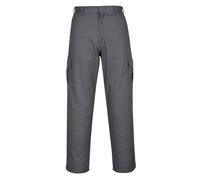 Portwest Pantalones Combat, Tamaño: 42, Color: Gris, C701GRR42