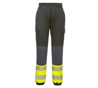 Portwest Pantalón De Alta Visibilidad Kx3 Flexi, Tamaño: XXL, Color: Negro/Amarillo, KX341KYRXXL