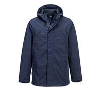 Portwest KX364 Chaqueta Impermeable Hombre Capucha Invierno S-3XL Negra Azul