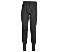 Portwest Leggings Térmicos Baselayer, Tamaño: S, Color: Negro, B131BKRS