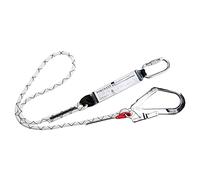 Portwest Línea De Amarre Kernmantle Sencilla Con Absorbedor, Color: Blanco, FP56WHR