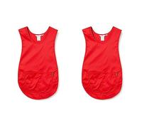 Portwest Mandil Con Bolsillo, Tamaño: L/XL, Color: Rojo, S843RERL/XL (Paquete de 2)