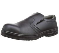Portwest Mocasín De Seguridad Steelite S2, Tamaño: 41, Color: Negro, FW81BKR41