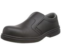 Portwest Mocasín De Seguridad Steelite S2, Tamaño: 42, Color: Negro, FW81BKR42