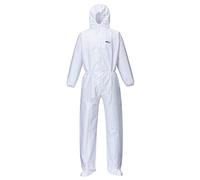 Portwest Mono Biztex Microporous Tipo 5/6, Con Cubre-Botas, Tamaño: M, Color: Blanco, ST41WHRM