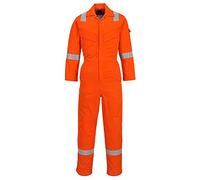 Portwest Mono Ligero Ignífugo Y Antiestático 280G, Tamaño: 4XL, Color: Naranja, FR28ORR4XL