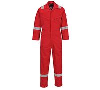 Portwest Mono Ligero Ignífugo Y Antiestático 280G, Tamaño: S, Color: Rojo, FR28RERS