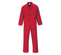 Portwest Mono Liverpool Con Cremallera, Tamaño: L, Color: Rojo, C813RERL