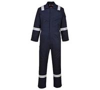 Portwest Mono Super-Ligero, Ignífugo Y Antiestático 210G, Tamaño: 4XL, Color: Marino, FR21NAR4XL