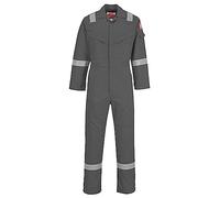 Portwest Mono Super-Ligero, Ignífugo Y Antiestático 210G, Tamaño: L, Color: Gris, FR21GRRL