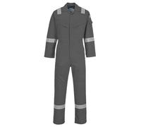 Portwest Mono Super-Ligero, Ignífugo Y Antiestático 210G, Tamaño: S, Color: Gris, FR21GRRS