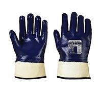 Portwest Nitrilo Cubierto Totalmente, Puño De Seguridad, Tamaño: XL, Color: Marino, A302NARXL