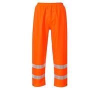 Portwest Pantalón Alta Visibilidad Sealtex Flame, Tamaño: S, Color: Naranja, FR43ORRS