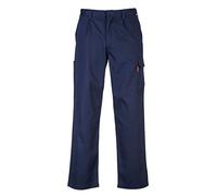 Portwest Pantalón Cargo Resistente A La Llama Bizweld, Tamaño: 5XL, Color: Marino, BZ31NAR5XL