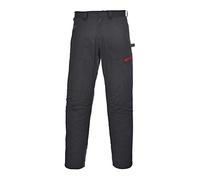 Portwest Pantalón Danube, Tamaño: L, Color: Negro, TX61BKRL