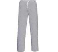 Portwest Pantalón de chef Bromley Cuadritos azules Talla XL C079CHRXL