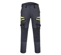Portwest Pantalón De Trabajo Dx4, Tamaño: 28, Color: Gris metálico, DX449MGR28