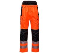 Portwest Pantalón Pw3 Extreme De Alta Visibilidad, Tamaño: L, Color: Naranja/Negro, PW342OBRL