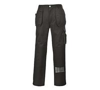 Portwest Pantalón Slate Holster, Tamaño: L, Color: Negro Altos, KS15BKTL