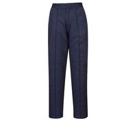 Portwest Pantalón Trabajo Mujer Elástico Cintura Canvas Negro Azul LW97