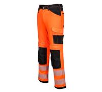 Portwest Pantalones de trabajo de alta visibilidad PW3 Naranja/Negro Talla 38