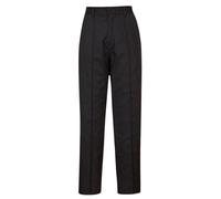 Portwest Pantalones Elásticos De Mujer, Tamaño: 4XL, Color: Negro, LW97BKR4XL