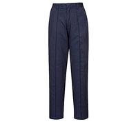 Portwest Pantalones Elásticos De Mujer, Tamaño: XXXL, Color: Marino, LW97NARXXXL