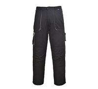 Portwest Pantalones Portwest Texo Contrast, Tamaño: L, Color: Negro, TX11BKRL
