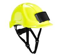 Portwest Casco rígido ventilado PB55 con placa de identificación, Amarillo