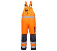 Portwest Peto De Alta Visibilidad Dijon, Tamaño: M, Color: Naranja/Marino, TX52ONRM