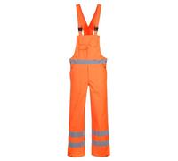 Portwest Peto Hi-vis Bib & Brace Unlined Impermeable Y Transpirable Con Cintas Reflectantes Portwest S388 S388 - Peto de seguridad sin forro Hombre (Pack de 1)