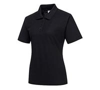 Portwest Polo de señora Naples Negro Talla L B209BKRL