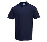 Portwest Polo Esd Antiestático, Tamaño: L, Color: Marino, AS21NARL